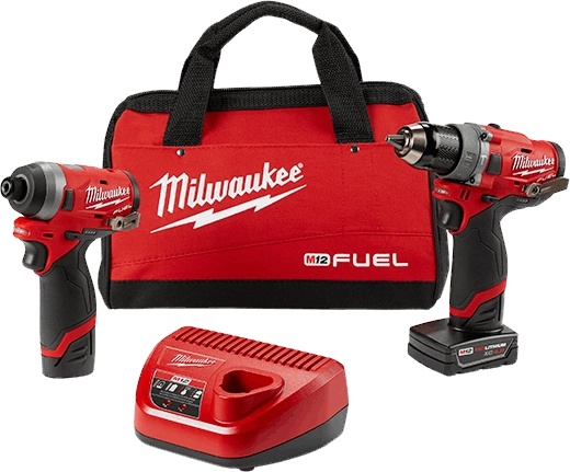 Picture of Milwaukee Electric Tool 2598-22 M12 Fuel Hmr Dr/Id Combo